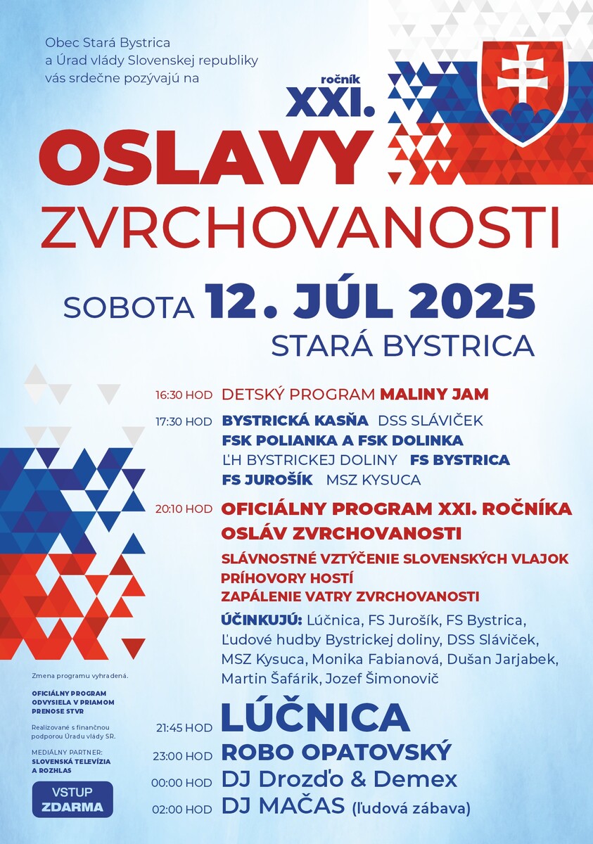 plagat oslavy zvrchovanosti