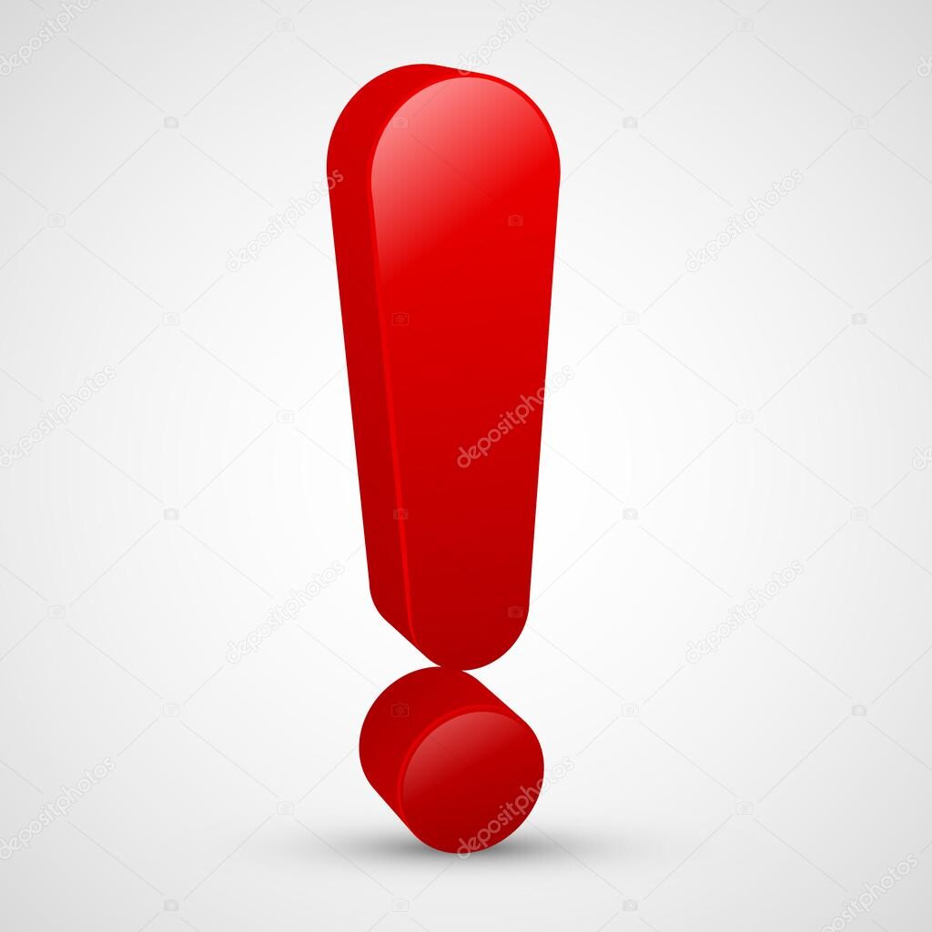 depositphotos 31614637 stock illustration exclamation mark